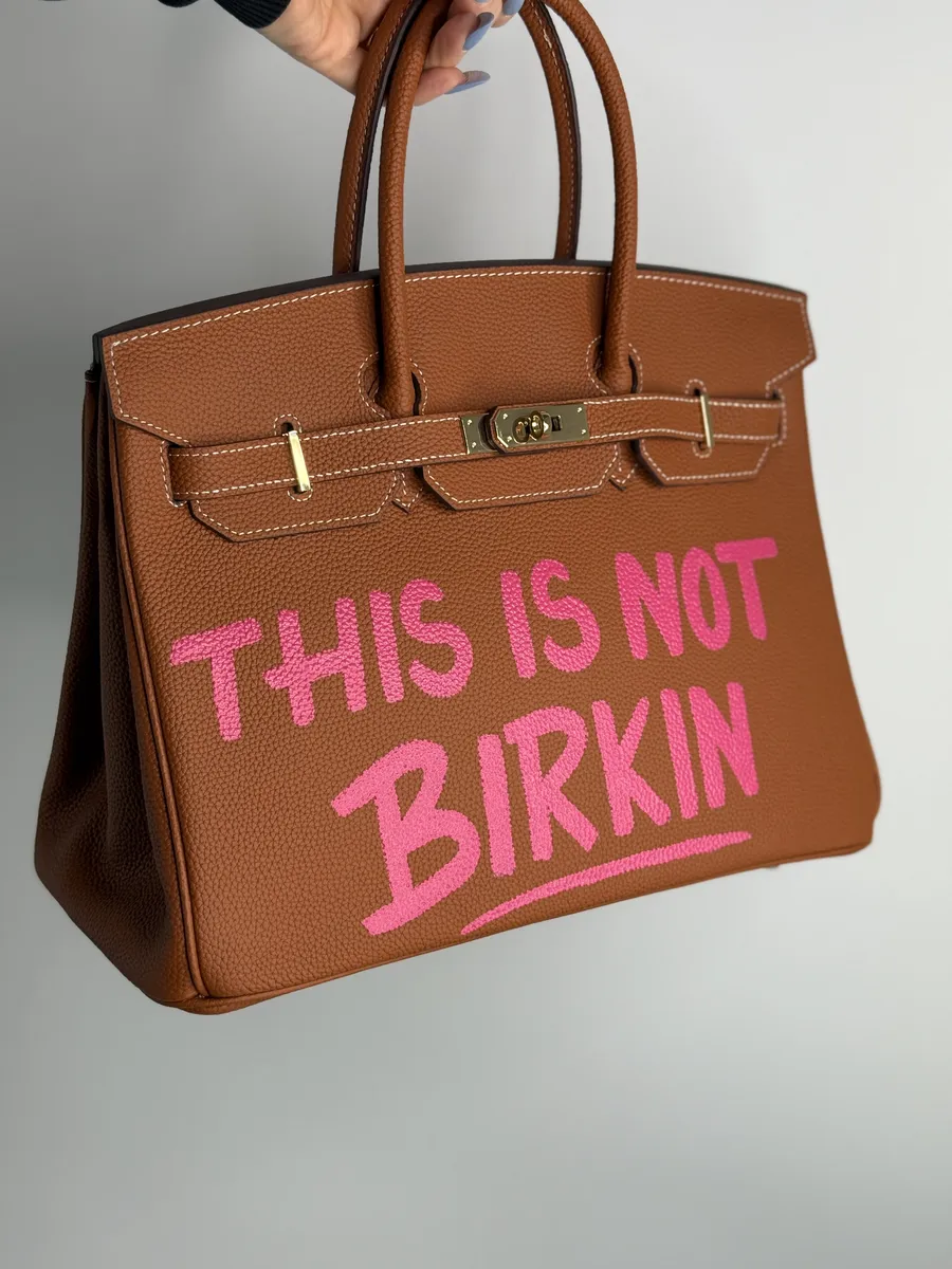 Kabelka Icona 35 “THIS IS NOT BIRKIN” limitovaná edícia 1/1
