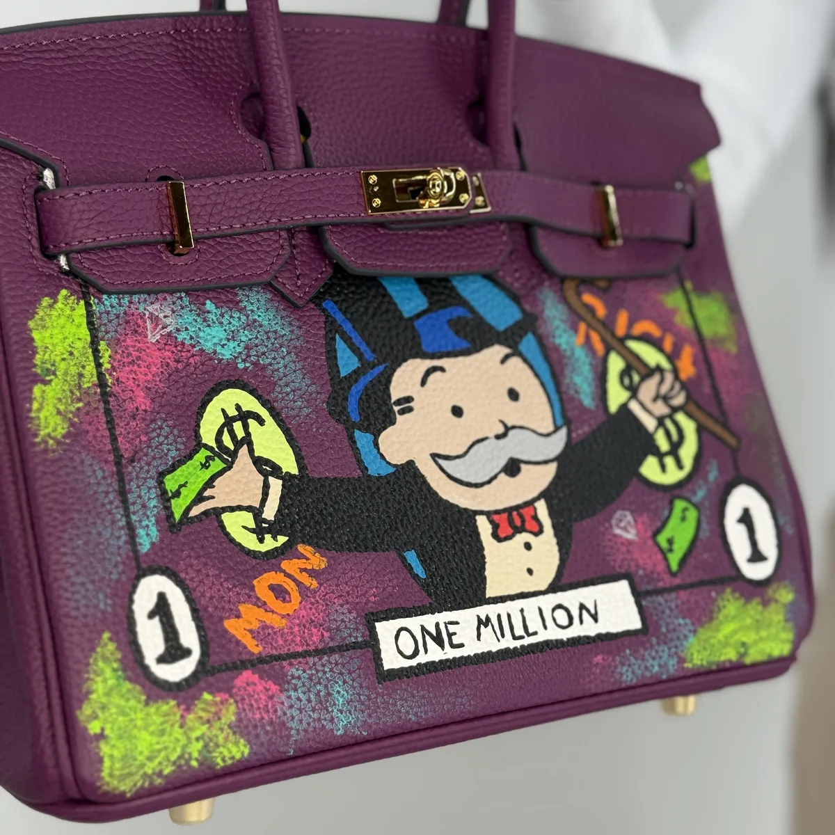 Kabelka Icona 25 “ONE MILLION” – Ručne maĺovaná limitovaná edícia (01/01)