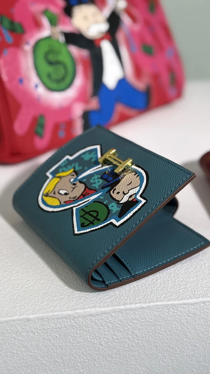Peňaženka Wallet Élégance H-Clasp – limitovaná edícia 1/1 (hand-painted)