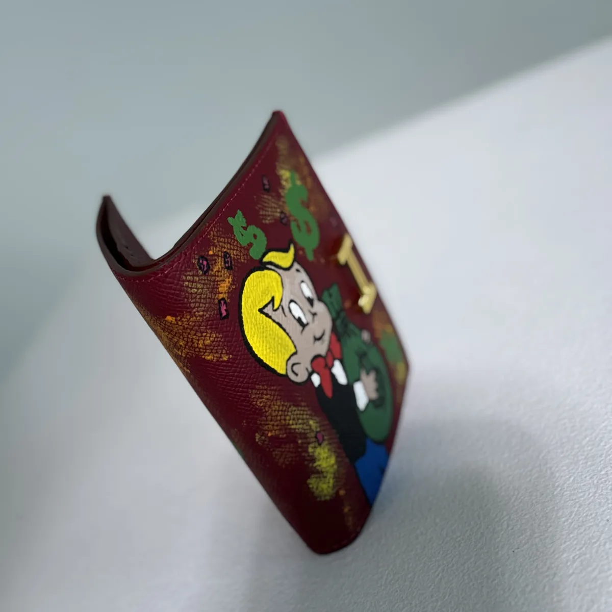 Peňaženka Wallet Élégance H-Clasp – Money Pop Art (Burgundy) | Limitovaná edícia 1/1