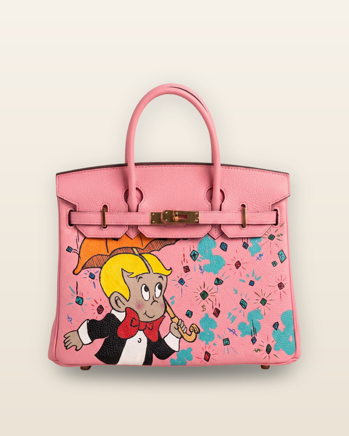 Kabelka Icona 30 „Pink Diamond Rain“ – Limitovaná edícia 1/1